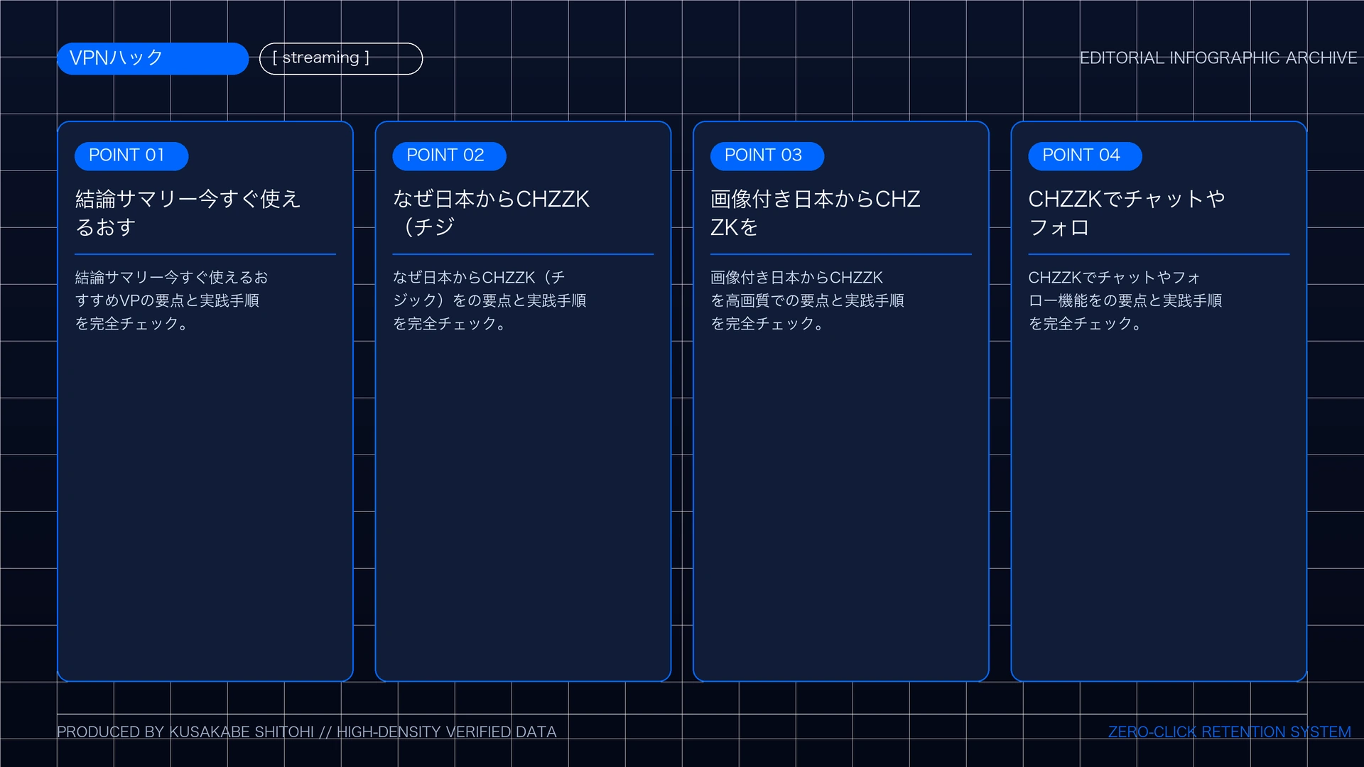 【2026最新】韓国配信サイト「CHZZK(チジック)」を日本から見る方法!VPN地域制限解除と1080p高画質リアタイ手順の重要ポイント図解まとめ