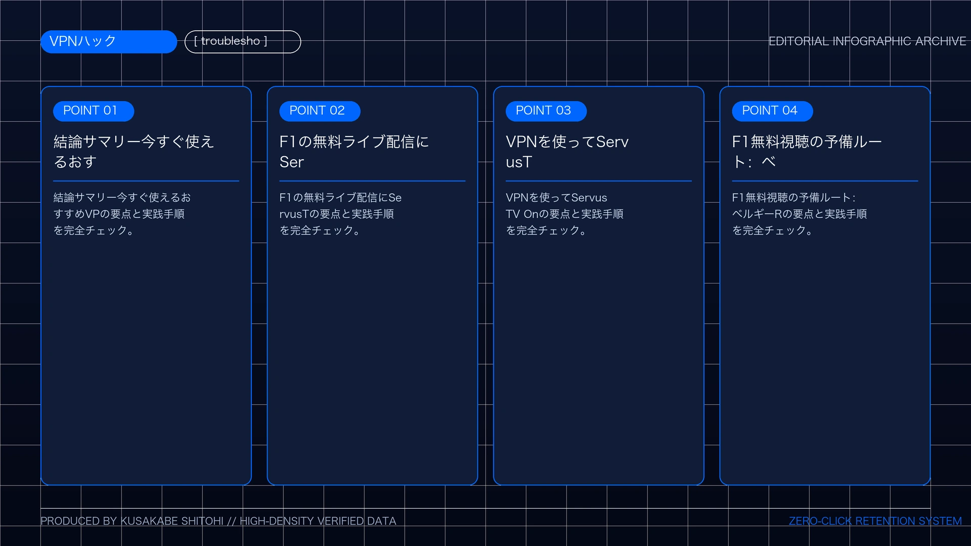 【2026最新】F1ライブ中継を無料視聴する方法！ServusTV（オーストリア）のVPN接続手順と配信日程の重要ポイント図解まとめ